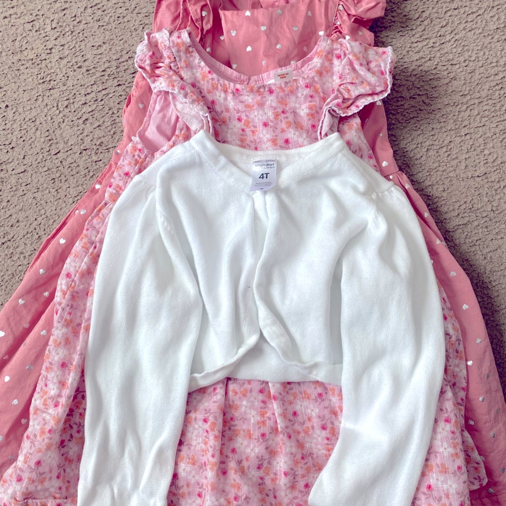3 for $35!!! Toddler Dresses and A Shrug Cardigan